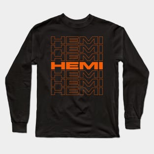 Mopar Hemi Repeat - Mopar orange Long Sleeve T-Shirt